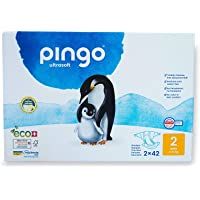 Los mejores  - Pingo - Pañales Talla 2 Mini -2 paquetes de 42 unidades- 3-6 kg -Pañales para bebé - Anti-alergénicos sin perfume…